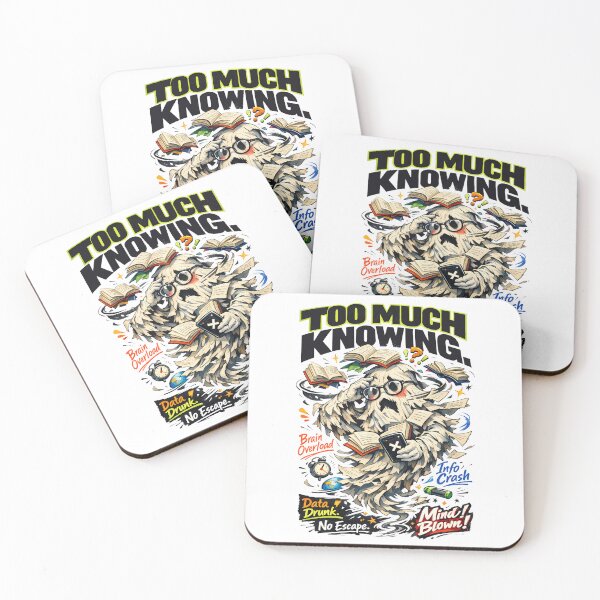 Item preview, Information Overload Library Ghost Art - Too Much Knowing Relatable Brain Overload Aesthetic - Digital Burnout & Mental Fatigue Illustration for Students and Book Lovers - Mind Blown Info Crash Design designed and sold by Vivaan Studio.