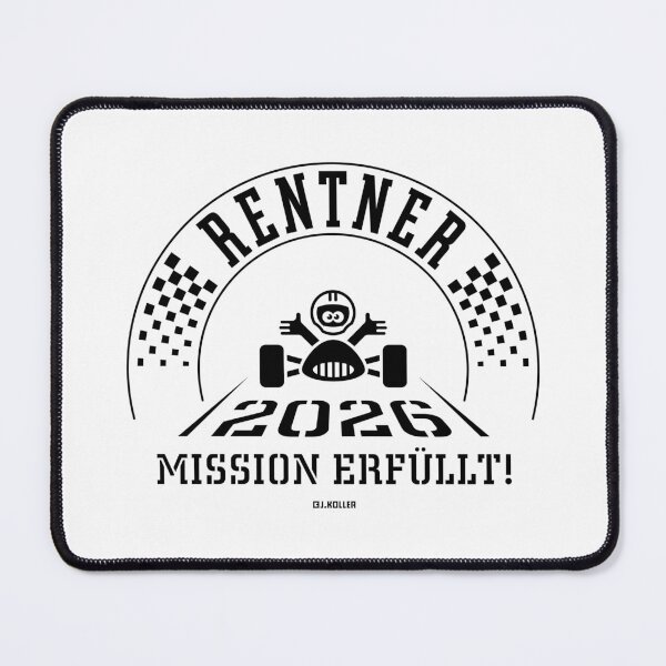Item preview, Retirees 2026 – Mission Accomplished (Retirement / Retirement / Finish Line / Black) designed and sold by Roderix.