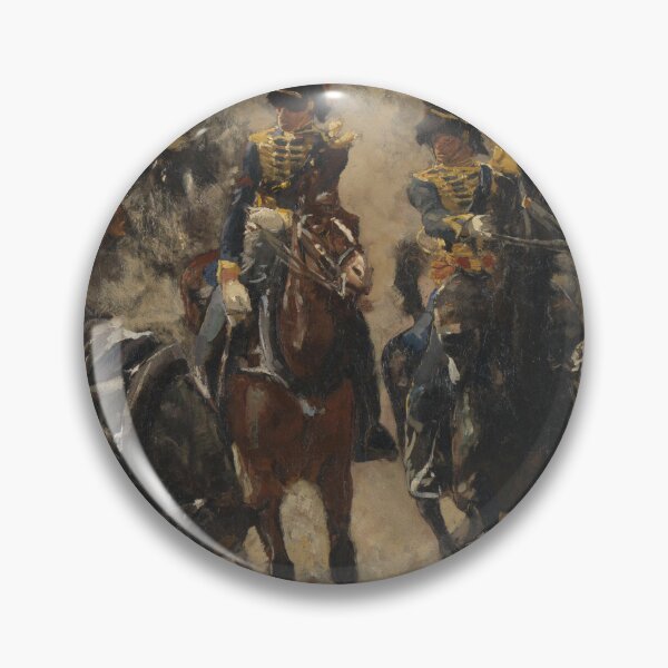 Item preview, Vintage Cavalry Painting: Horse Soldiers War Art designed and sold by SavageVision.