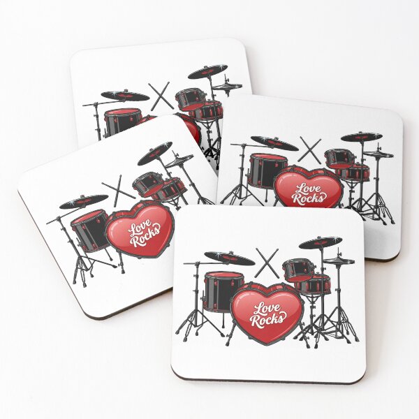 Item preview, My Heart Beats for You Drum Kit Valentine designed and sold by acceleratorhams.