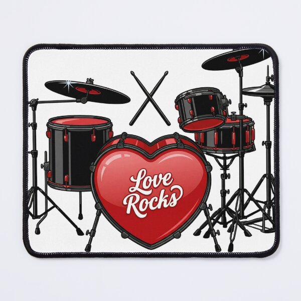 Item preview, My Heart Beats for You Drum Kit Valentine designed and sold by acceleratorhams.