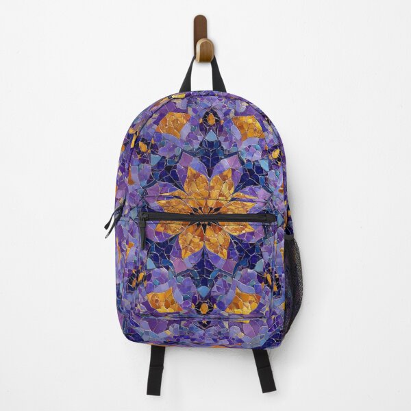 Item preview, Gaudi Inspired Mosaic Tile Ornament Purple Pattern designed and sold by GrinGalore.