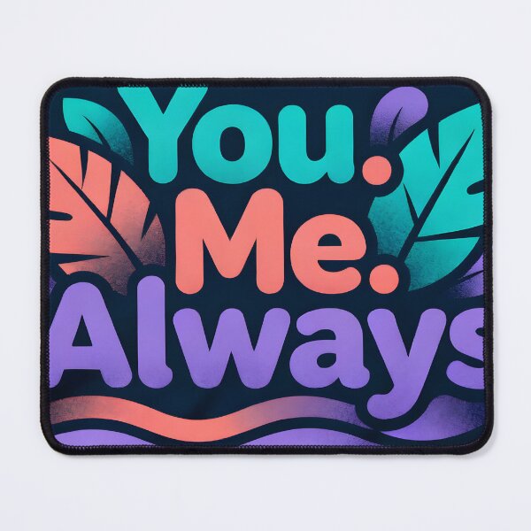 Item preview, You Me Always Romantic Leaves Art with Blue Orange and Purple Colors designed and sold by FreeFromDefault.