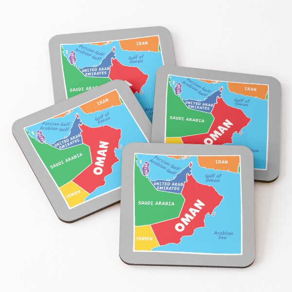 Item preview, Oman Map Art - Minimalist Middle East Travel & Heritage designed and sold by mashmosh.