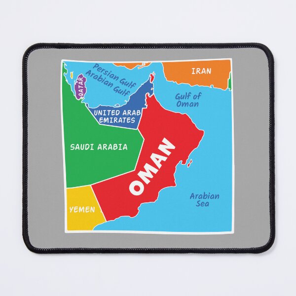 Item preview, Oman Map Art - Minimalist Middle East Travel & Heritage designed and sold by mashmosh.