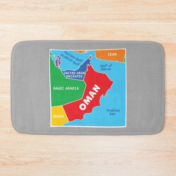 Item preview, Oman Map Art - Minimalist Middle East Travel & Heritage designed and sold by mashmosh.