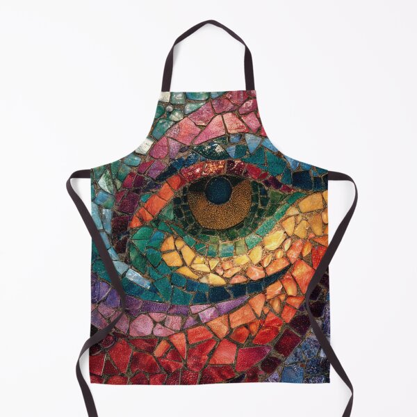 Item preview, Gaudi Inspired Mosaic Tile Ornament Eye Pattern designed and sold by GrinGalore.