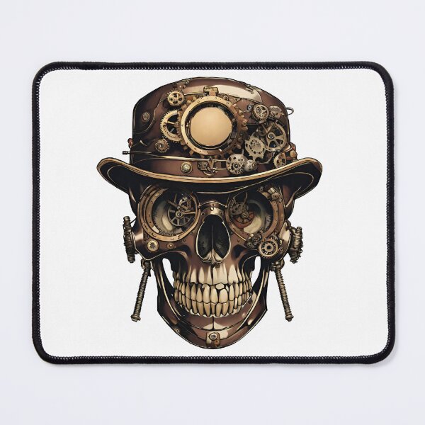 Item preview, Steam Punked Skull design 1 on white background designed and sold by Elizabeth-Banks.