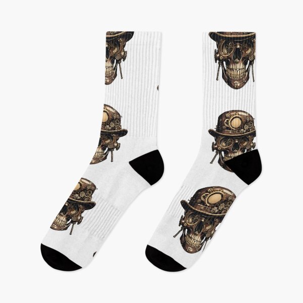 Item preview, Steam Punked Skull design 1 on white background designed and sold by Elizabeth-Banks.