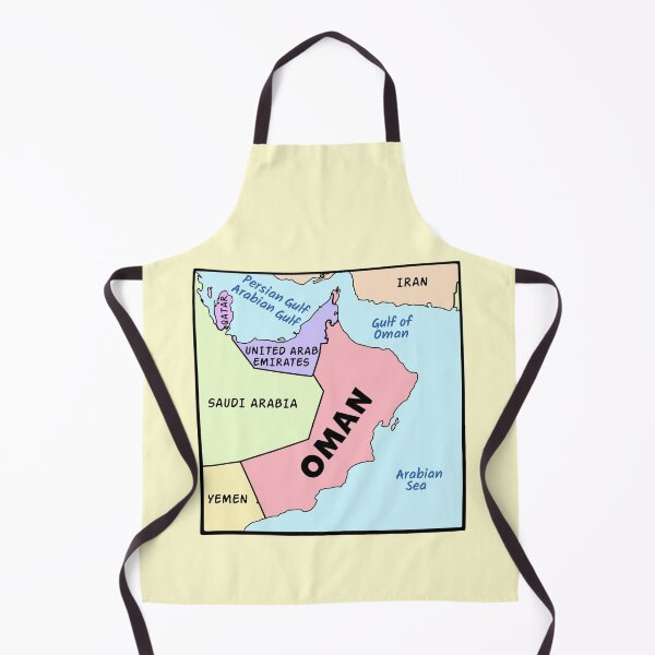 Item preview, Oman & Arabian Peninsula Hand-Drawn Map Art designed and sold by mashmosh.