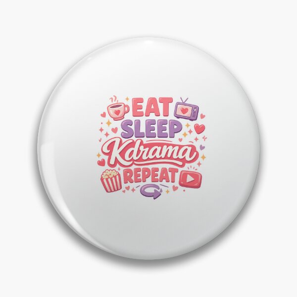 Item preview, Eat Sleep Kdrama Repeat – Cute K-Drama Lover designed and sold by Mukesh Saxena.