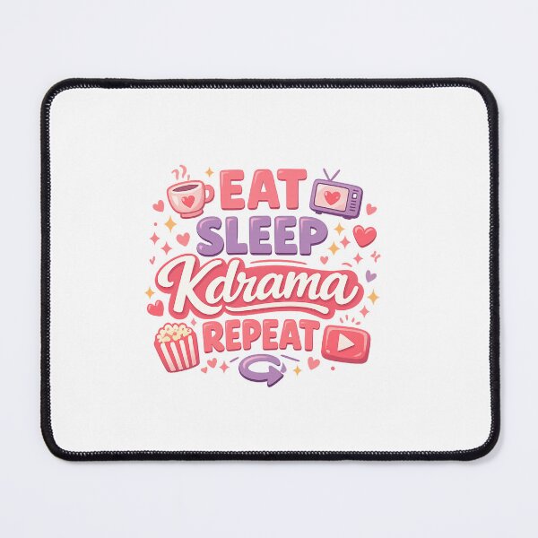 Item preview, Eat Sleep Kdrama Repeat – Cute K-Drama Lover designed and sold by Mukesh Saxena.