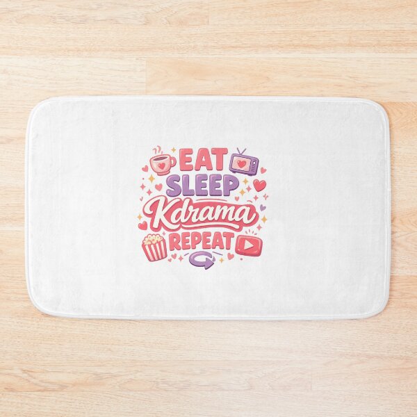 Item preview, Eat Sleep Kdrama Repeat – Cute K-Drama Lover designed and sold by Mukesh Saxena.