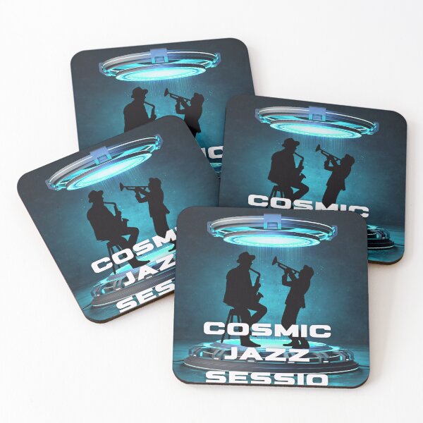 Item preview, Cosmic Jazz Session | Retro Futuristic Music Art designed and sold by Adappai.