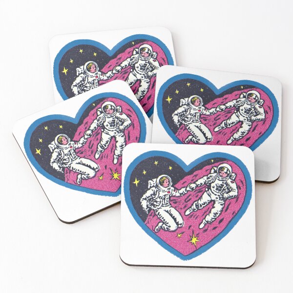 Item preview, Retro couple in space designed and sold by MendaciousMina.