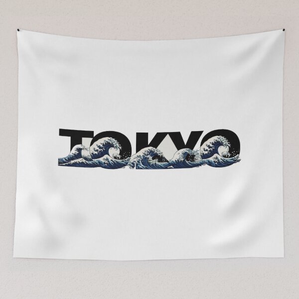 Item preview, Tokyo Wave Typography – Japanese Art Fusion Design Inspired by Hokusai’s Great Wave Off Kanagawa designed and sold by Bright Nest Studio.