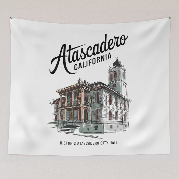 Item preview, Historic Atascadero City Hall, Atascadero California designed and sold by MoMidoStore.