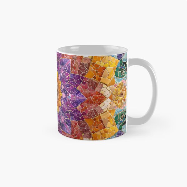 Item preview, Gaudi Inspired Mosaic Tile Ornament Vivid Pattern designed and sold by GrinGalore.