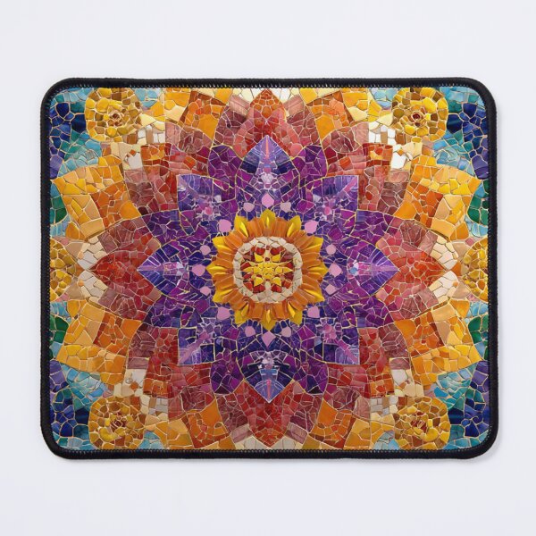 Item preview, Gaudi Inspired Mosaic Tile Ornament Vivid Pattern designed and sold by GrinGalore.