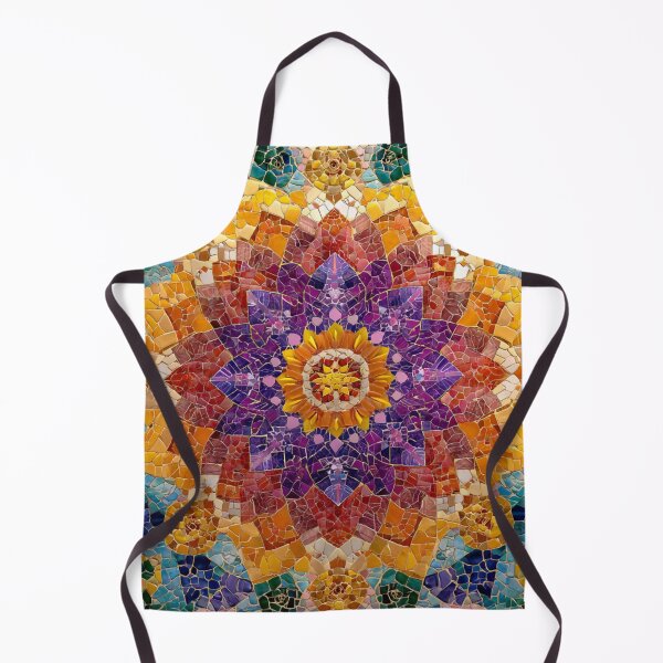Item preview, Gaudi Inspired Mosaic Tile Ornament Vivid Pattern designed and sold by GrinGalore.