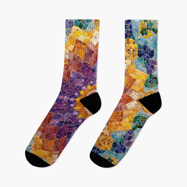 Item preview, Gaudi Inspired Mosaic Tile Ornament Vivid Pattern designed and sold by GrinGalore.