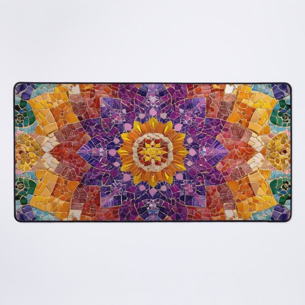 Item preview, Gaudi Inspired Mosaic Tile Ornament Vivid Pattern designed and sold by GrinGalore.