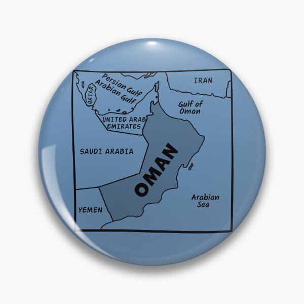Item preview, Oman Map Aesthetic - Minimalist Middle East Geography designed and sold by mashmosh.