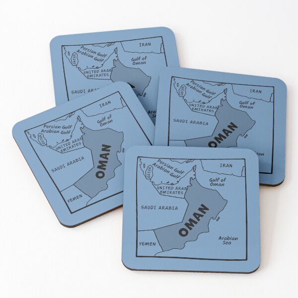 Item preview, Oman Map Aesthetic - Minimalist Middle East Geography designed and sold by mashmosh.