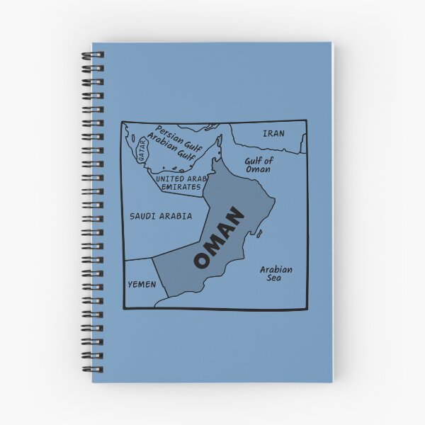 Item preview, Oman Map Aesthetic - Minimalist Middle East Geography designed and sold by mashmosh.