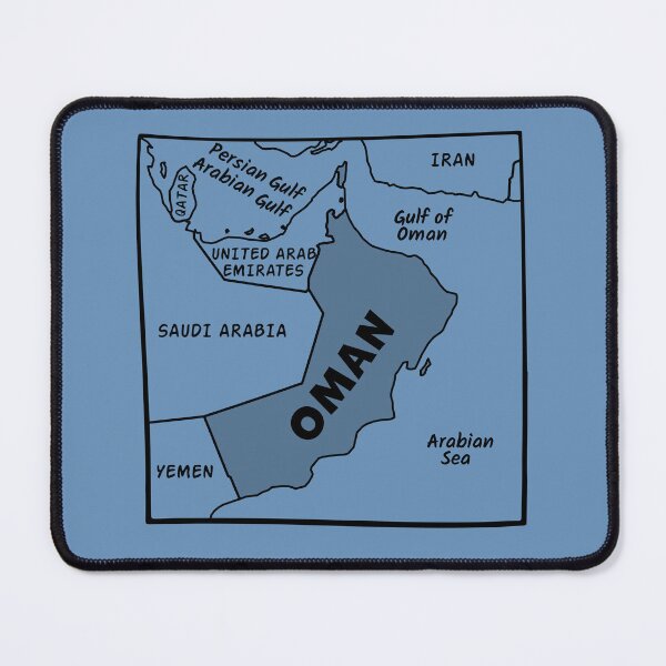Item preview, Oman Map Aesthetic - Minimalist Middle East Geography designed and sold by mashmosh.