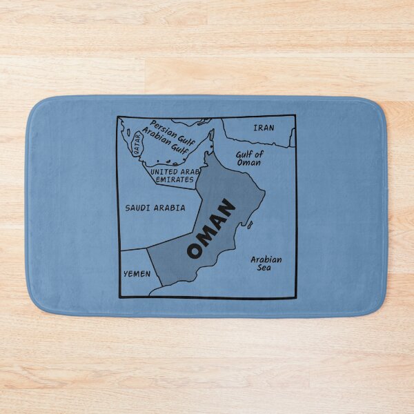 Item preview, Oman Map Aesthetic - Minimalist Middle East Geography designed and sold by mashmosh.