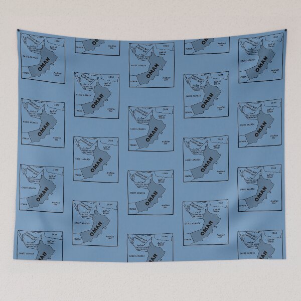 Item preview, Oman Map Aesthetic - Minimalist Middle East Geography designed and sold by mashmosh.
