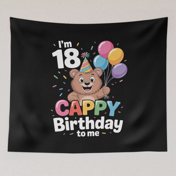 Item preview, 18th Birthday Cool Capybara Lover Cappy Birthday 18 Years designed and sold by joyouartArt.