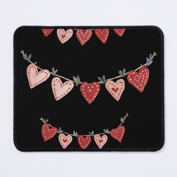 Item preview, Folk art heart buntings designed and sold by MendaciousMina.