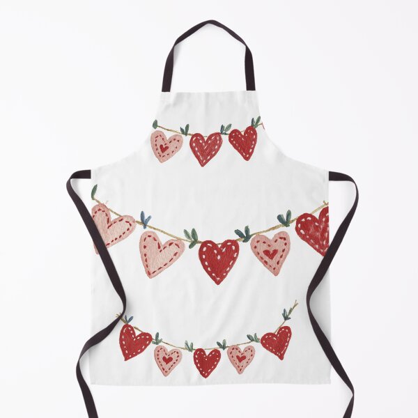 Item preview, Folk art heart buntings designed and sold by MendaciousMina.