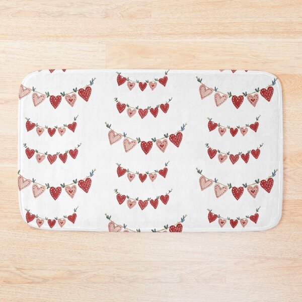 Item preview, Folk art heart buntings designed and sold by MendaciousMina.