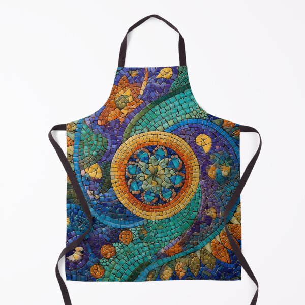 Item preview, Gaudi Inspired Mosaic Tile Ornament Vivid Floral Pattern designed and sold by GrinGalore.