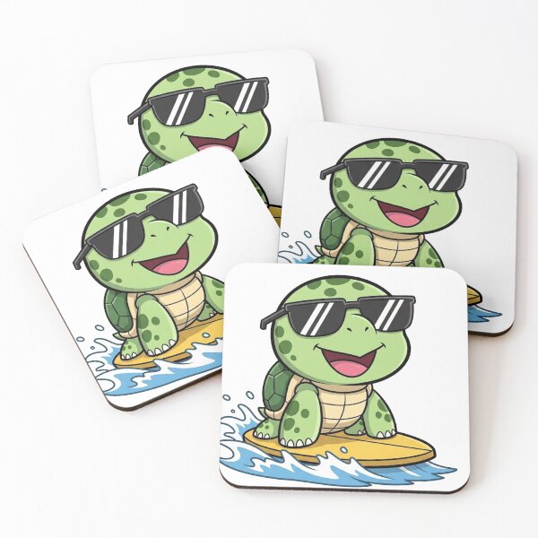 Item preview, Surfing turtle designed and sold by Losancestros.