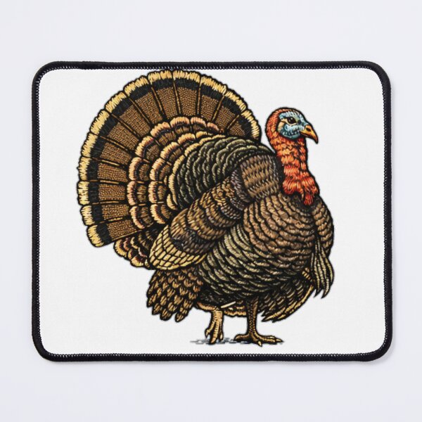 Item preview, Embroidered-Style Turkey designed and sold by TJT-GRAPHIX.