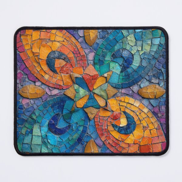 Item preview, Gaudi Inspired Mosaic Tile Ornament Vivid Butterfly Pattern designed and sold by GrinGalore.