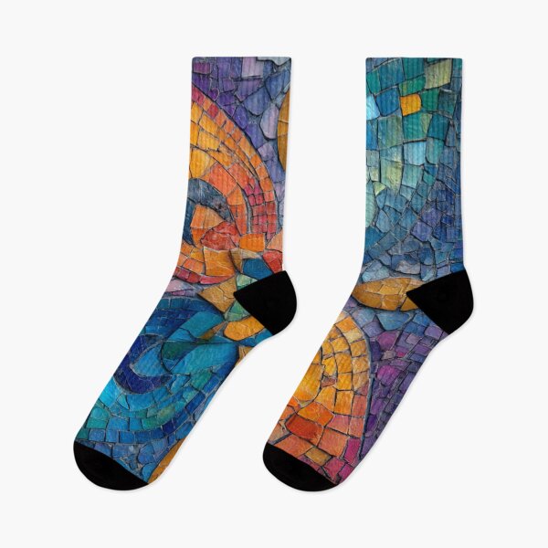 Item preview, Gaudi Inspired Mosaic Tile Ornament Vivid Butterfly Pattern designed and sold by GrinGalore.