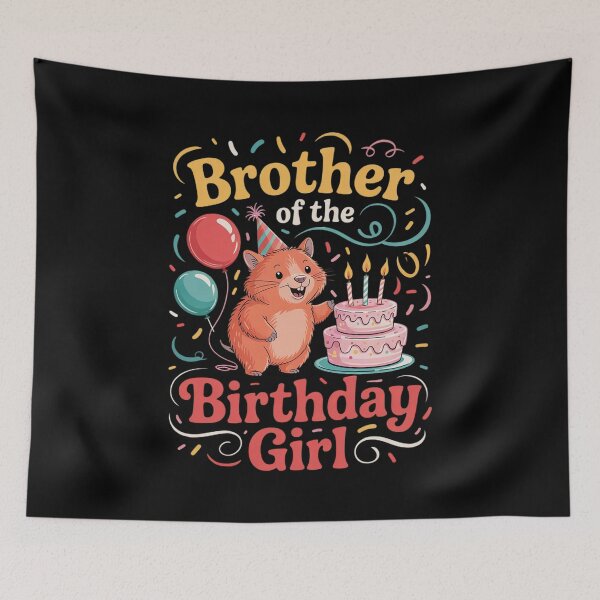 Item preview, Brother Of The Birthday Girl Capybara Bday Family Matching designed and sold by joyouartArt.