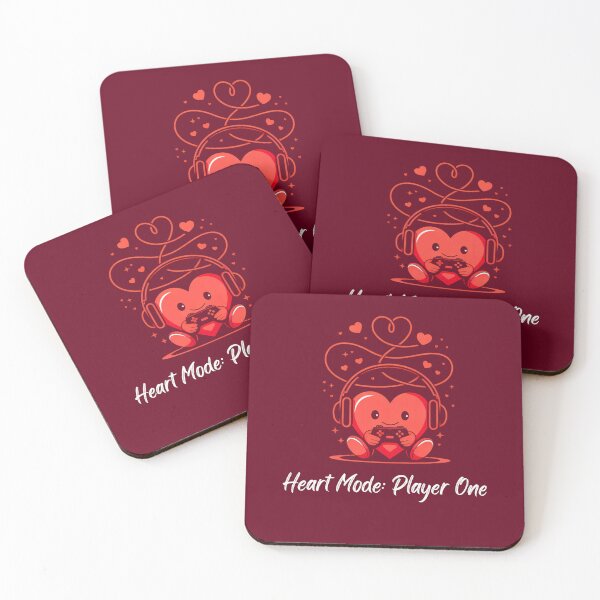 Item preview, Heart Gamer Player One Mode Headphones Valentine Design designed and sold by DigitalArtByNow.