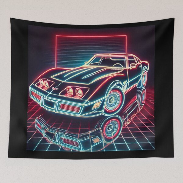 Item preview, retro concept car designed and sold by TEEJAMBOREE.