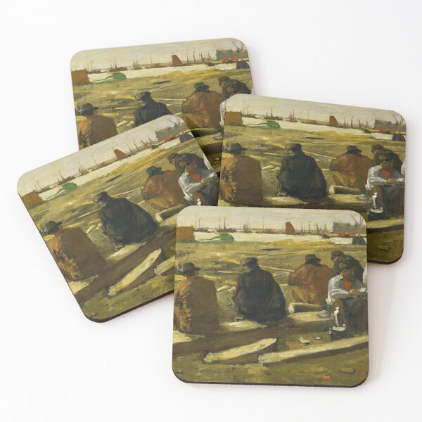 Item preview, Vintage Amsterdam Construction Scene Painting: Dutch Labor History designed and sold by SavageVision.