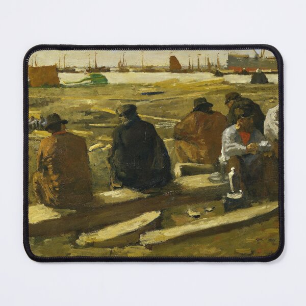 Item preview, Vintage Amsterdam Construction Scene Painting: Dutch Labor History designed and sold by SavageVision.