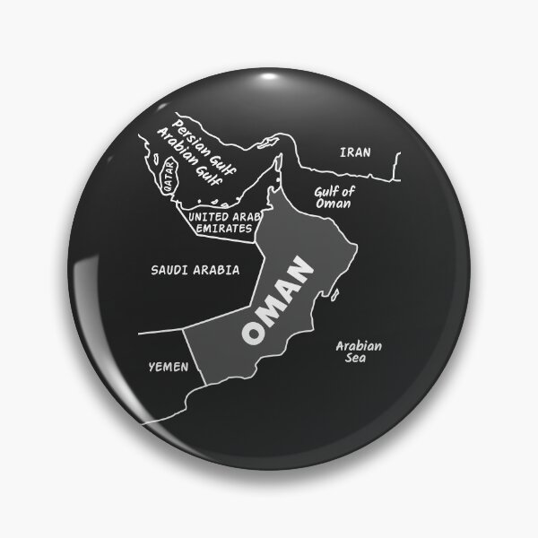 Item preview, Oman Map Minimalist Line Art - Arabian Peninsula Geography designed and sold by mashmosh.