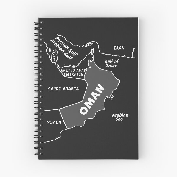 Item preview, Oman Map Minimalist Line Art - Arabian Peninsula Geography designed and sold by mashmosh.