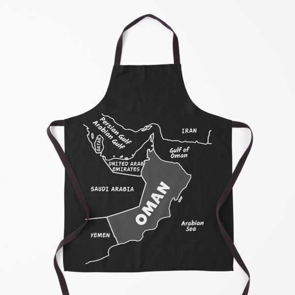 Item preview, Oman Map Minimalist Line Art - Arabian Peninsula Geography designed and sold by mashmosh.