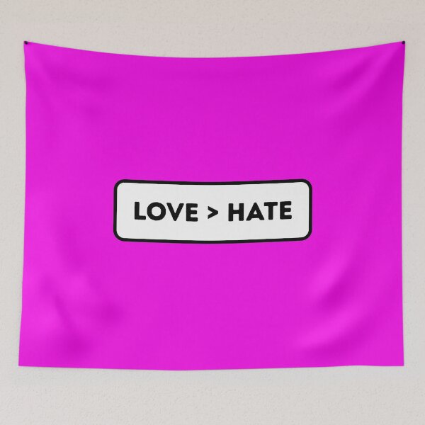 Item preview, LOVE>HATE designed and sold by wheelhouse-arts.